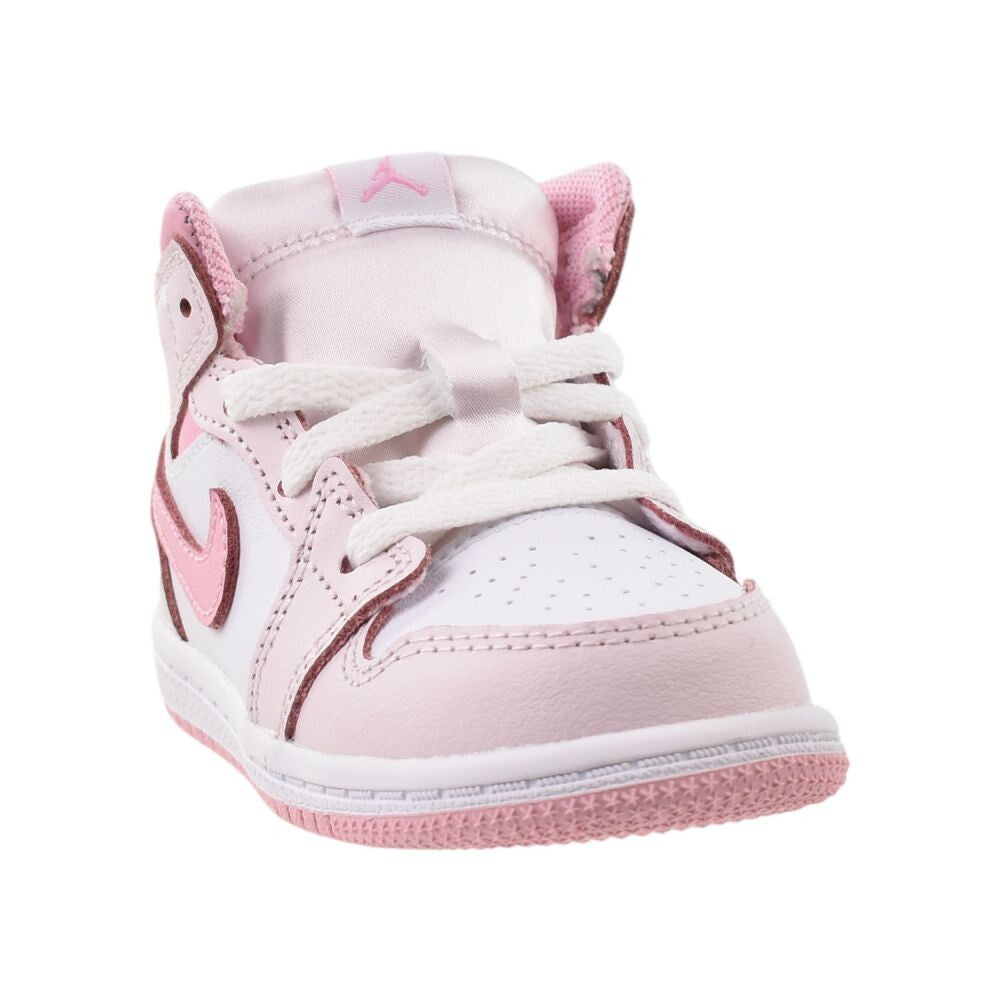 Jordan 1 Mid (TD) Toddlers Shoes Pearl Pink/Med Soft Pink-White dq8425-600