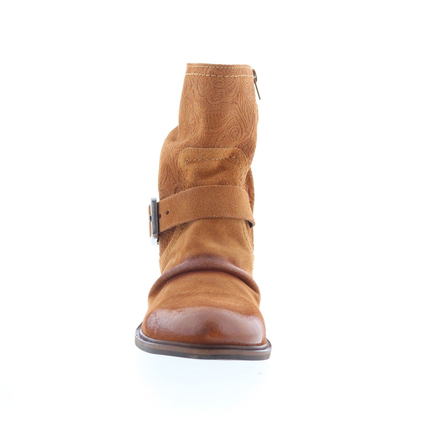 Miz Mooz Draper Womens Brown Suede Zipper Casual Dress Boots