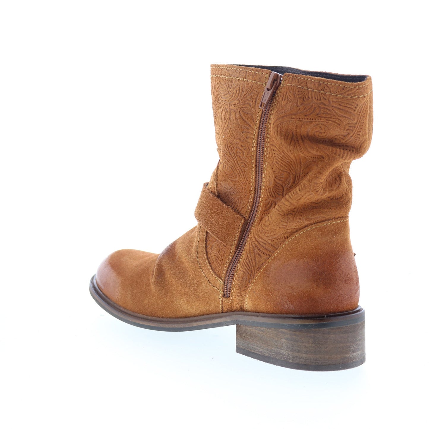 Miz Mooz Draper Womens Brown Suede Zipper Casual Dress Boots