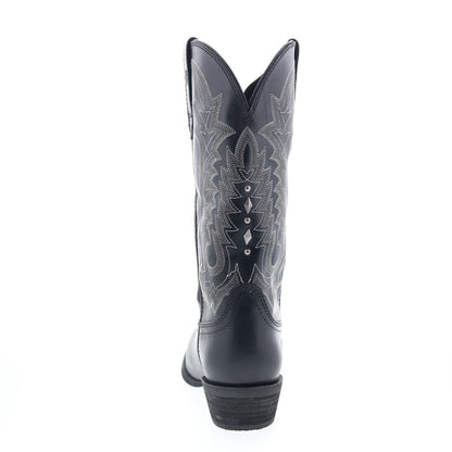 Durango Crush DRD0427 Womens Black Leather Slip On Western Boots