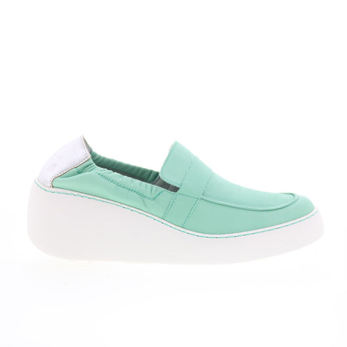 Fly London Duli DULI620FLY-002 Womens Green Loafers & Slip Ons Casual Shoes