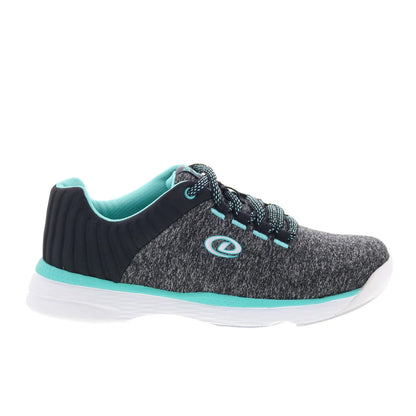 Dexter Elin DW0002398 Womens Gray Canvas Lace Up Athletic Bowling Shoes