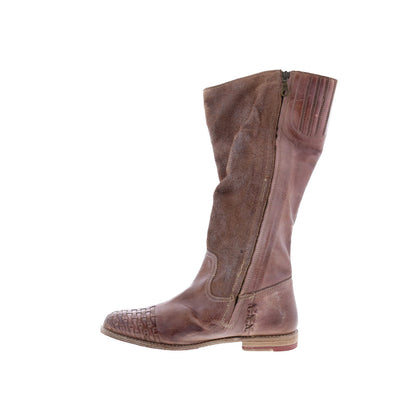 Bed Stu Endless F321006 Womens Brown Leather Zipper Knee High Boots