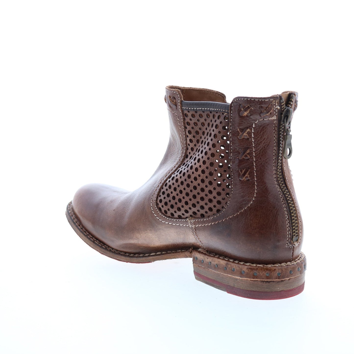 Bed Stu Baylene F321148 Womens Brown Leather Zipper Chukkas Boots