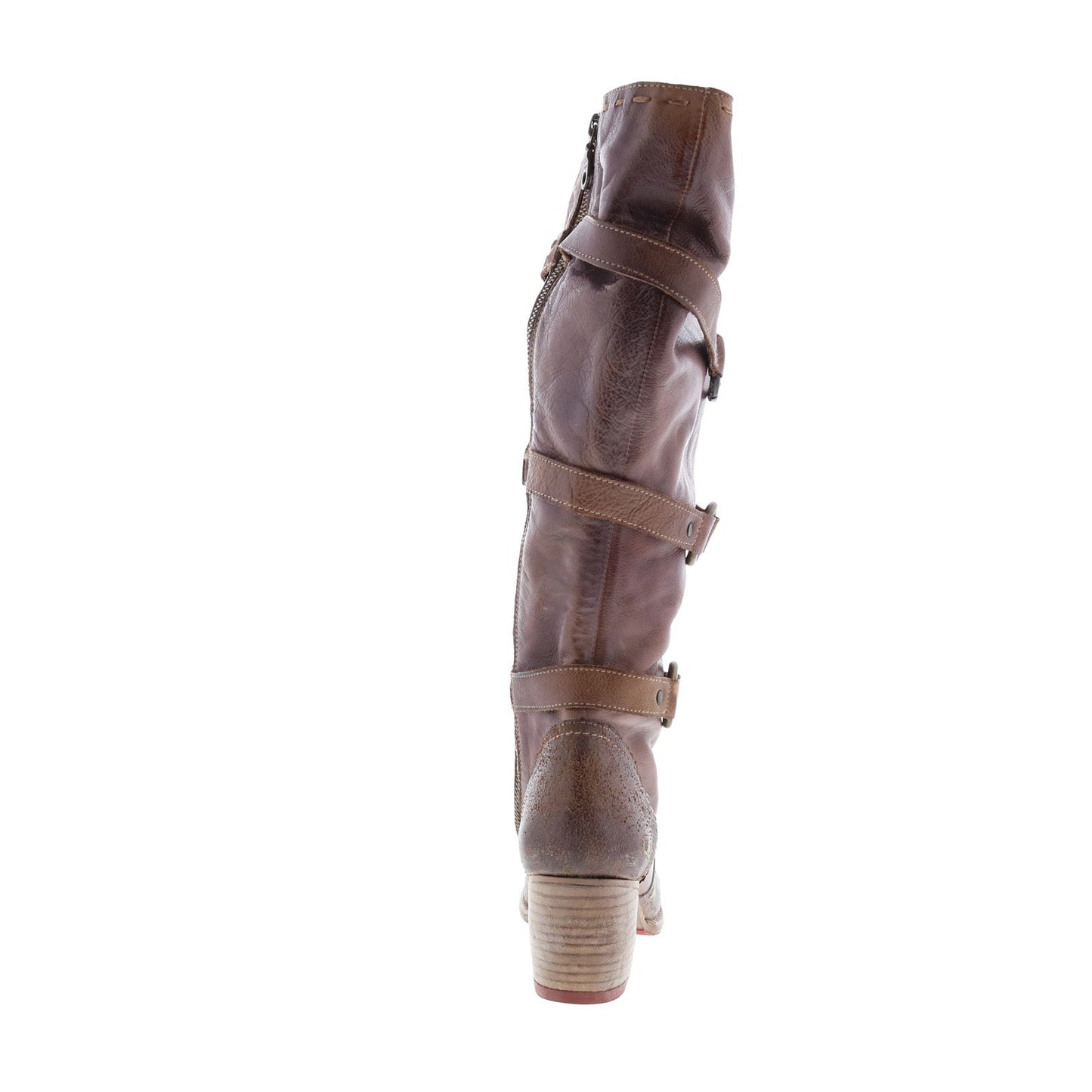Bed Stu Decree F322012 Womens Brown Leather Zipper Knee High Boots