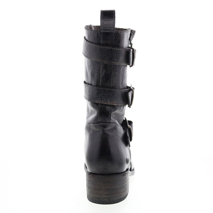 Bed Stu Blanchett F328003 Womens Black Leather Casual Dress Boots