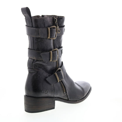 Bed Stu Blanchett F328003 Womens Black Leather Casual Dress Boots