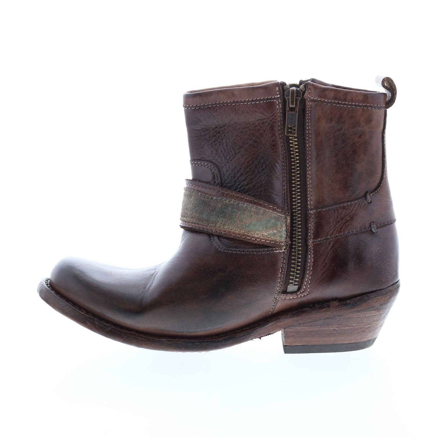 Bed Stu Triple F331508 Womens Brown Leather Zipper Casual Dress Boots