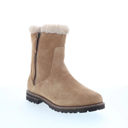 Trotters Forever T2362-160 Womens Beige Suede Zipper Casual Dress Boots