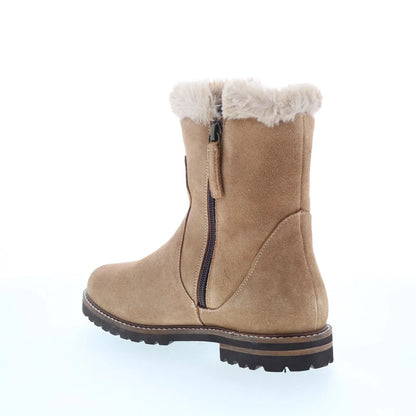 Trotters Forever T2362-160 Womens Beige Suede Zipper Casual Dress Boots