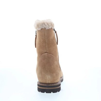 Trotters Forever T2362-160 Womens Beige Suede Zipper Casual Dress Boots