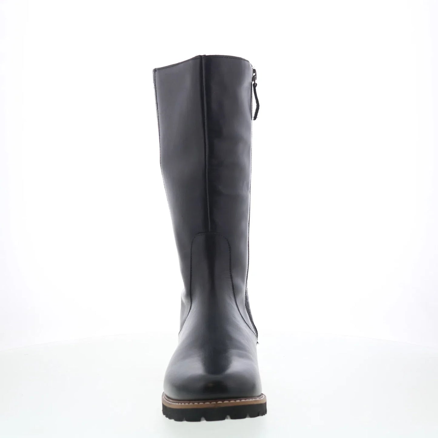 Trotters Franki T2364-001 Womens Black Leather Zipper Casual Dress Boots