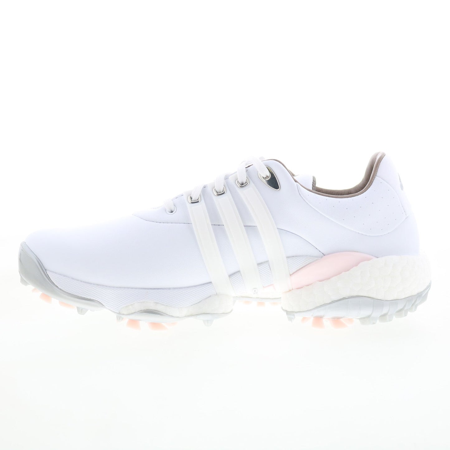 Adidas Tour360 22 GV9662 Womens White Leather Lace Up Athletic Golf Shoes