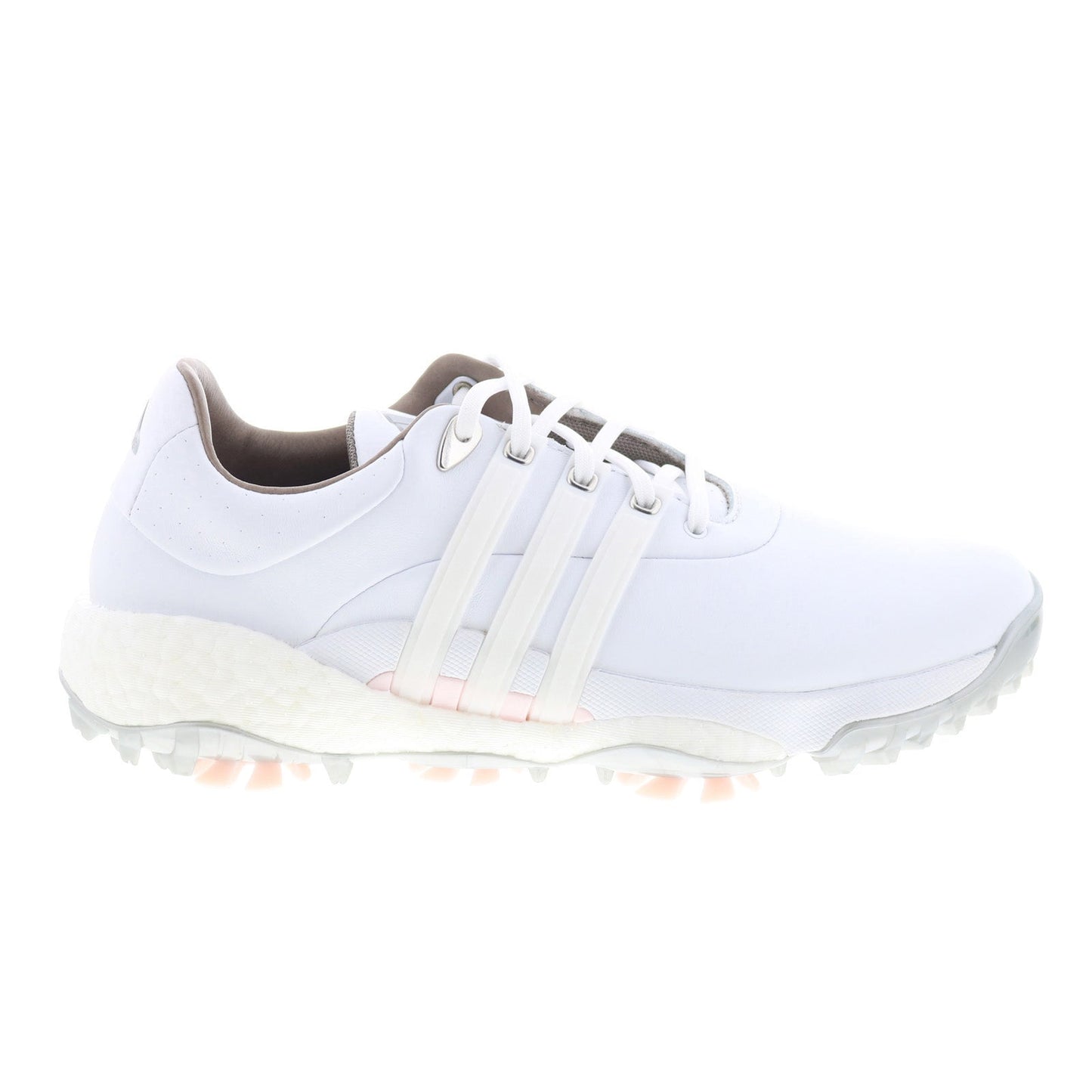 Adidas Tour360 22 GV9662 Womens White Leather Lace Up Athletic Golf Shoes