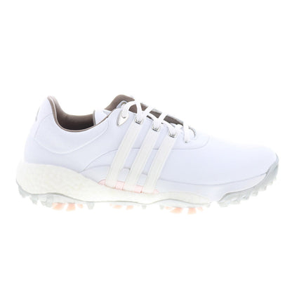 Adidas Tour360 22 GV9662 Womens White Leather Lace Up Athletic Golf Shoes
