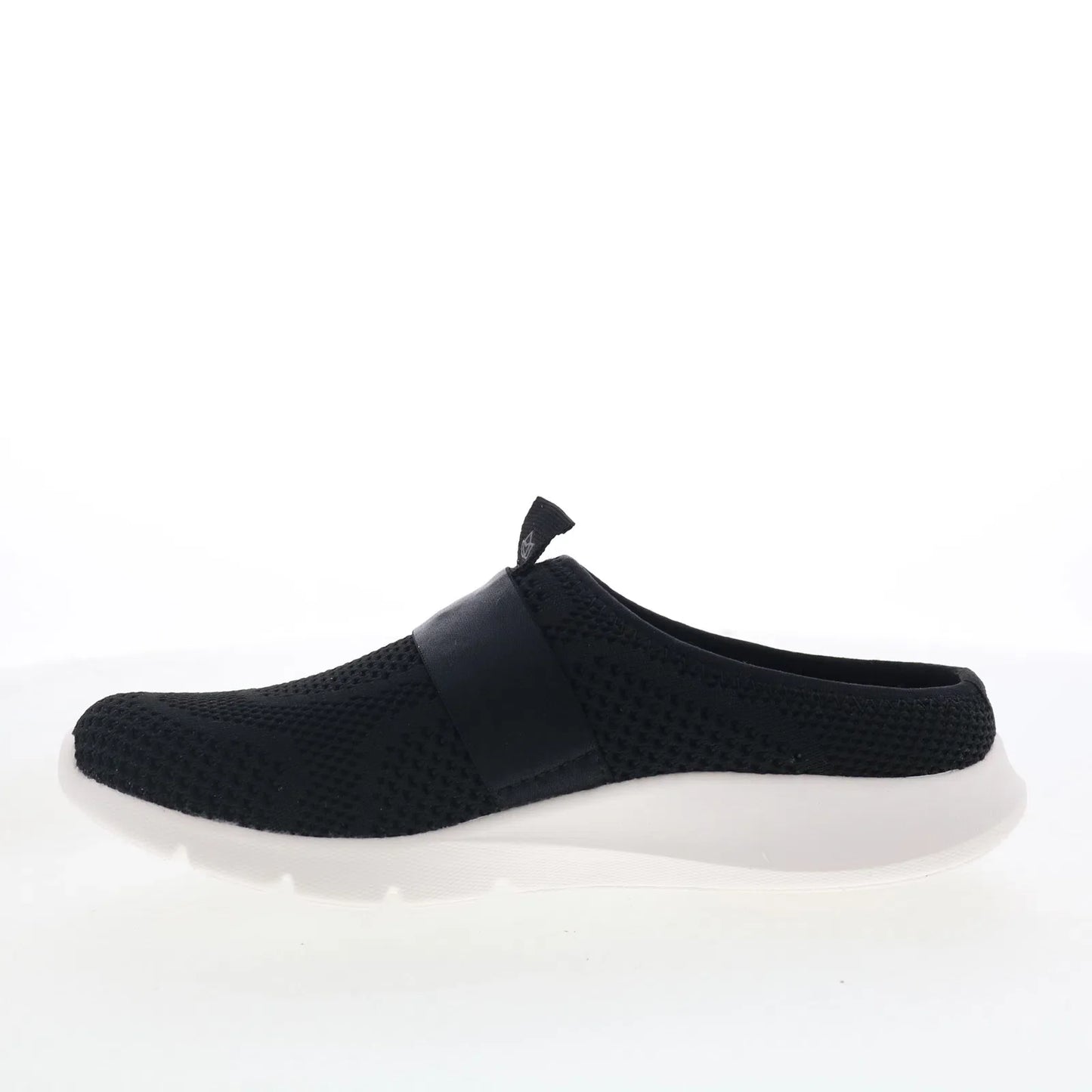 Spenco Halsey SP1129BLK Womens Black Mesh Slip On Mules Slippers Shoes