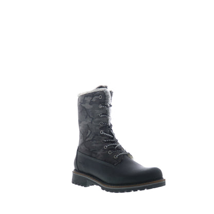 Bos. & Co. Hanz Womens Black Suede Lace Up Casual Dress Boots