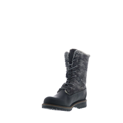 Bos. & Co. Hanz Womens Black Suede Lace Up Casual Dress Boots