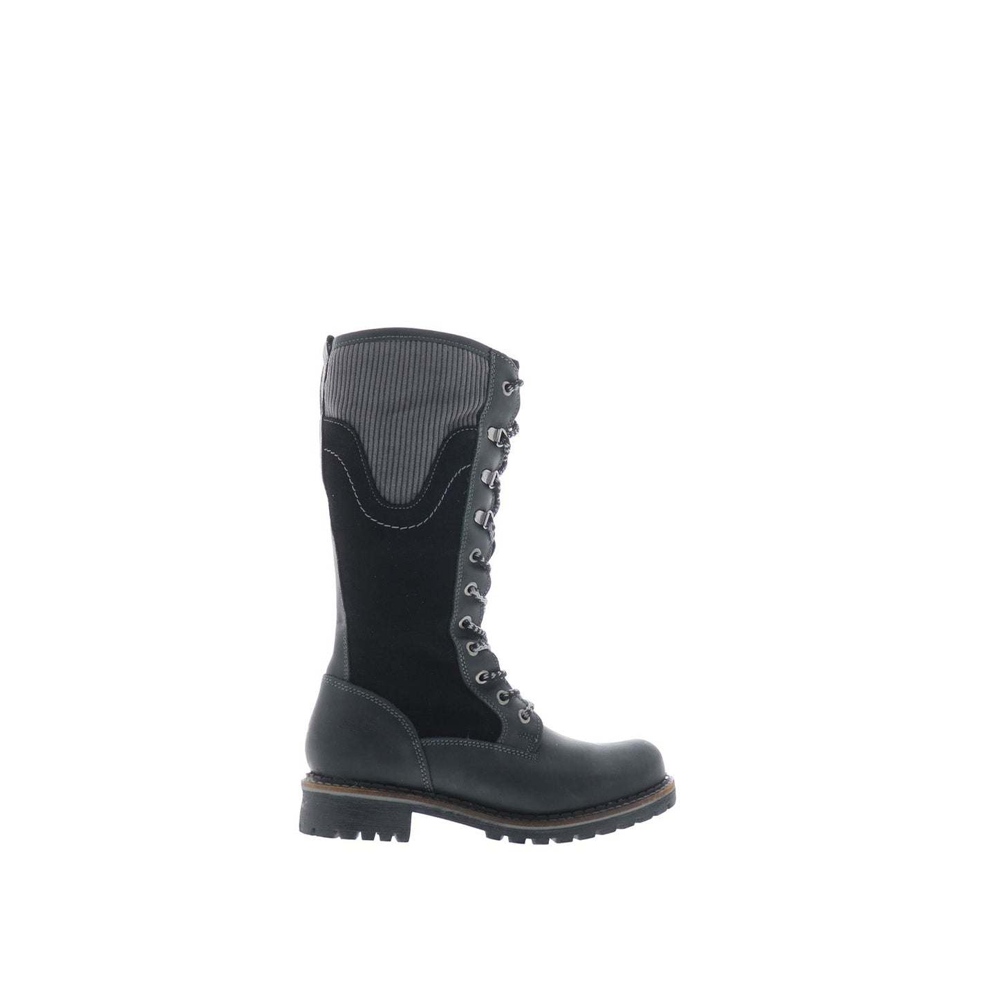 Bos. & Co. Harrison Womens Black Leather Lace Up Casual Dress Boots