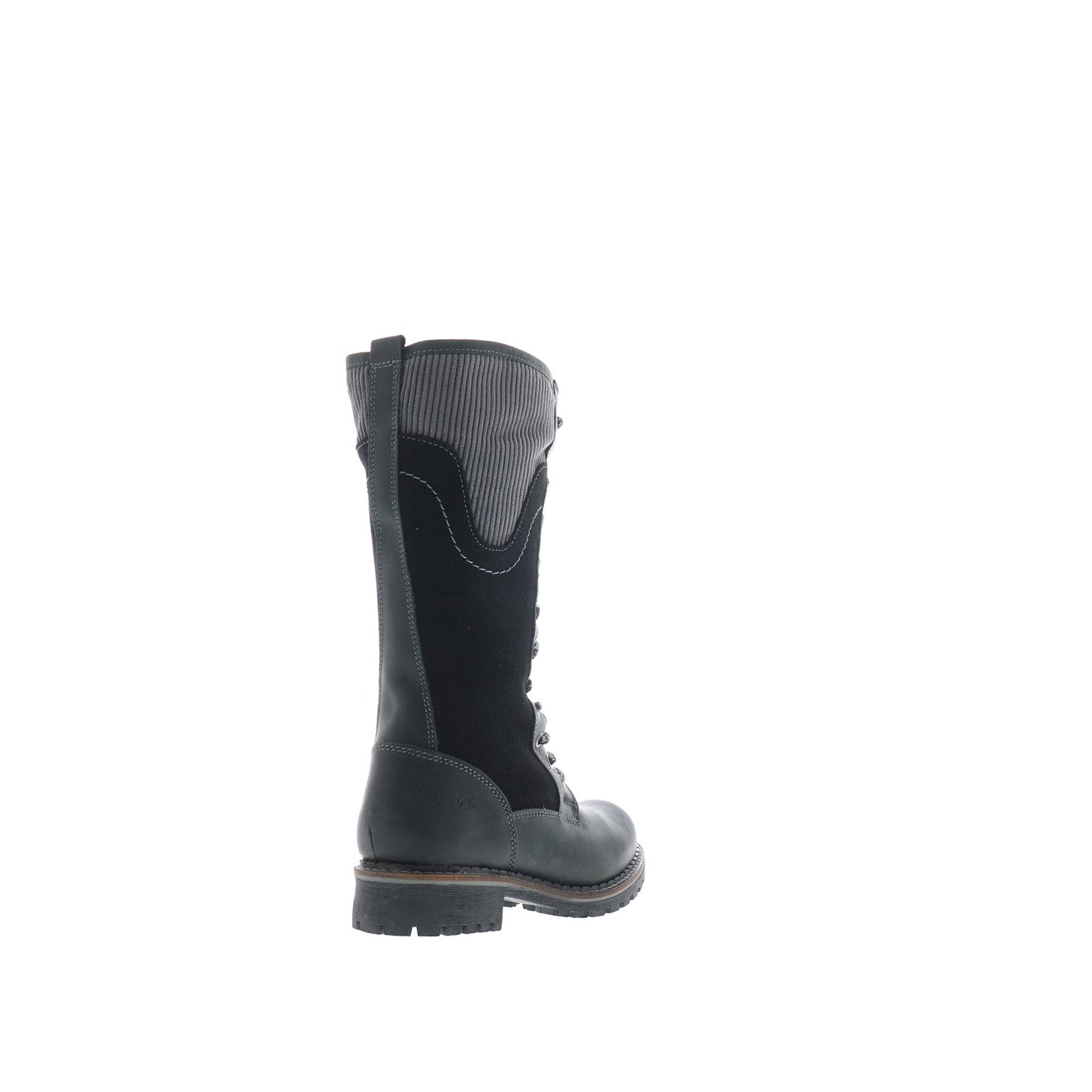 Bos. & Co. Harrison Womens Black Leather Lace Up Casual Dress Boots