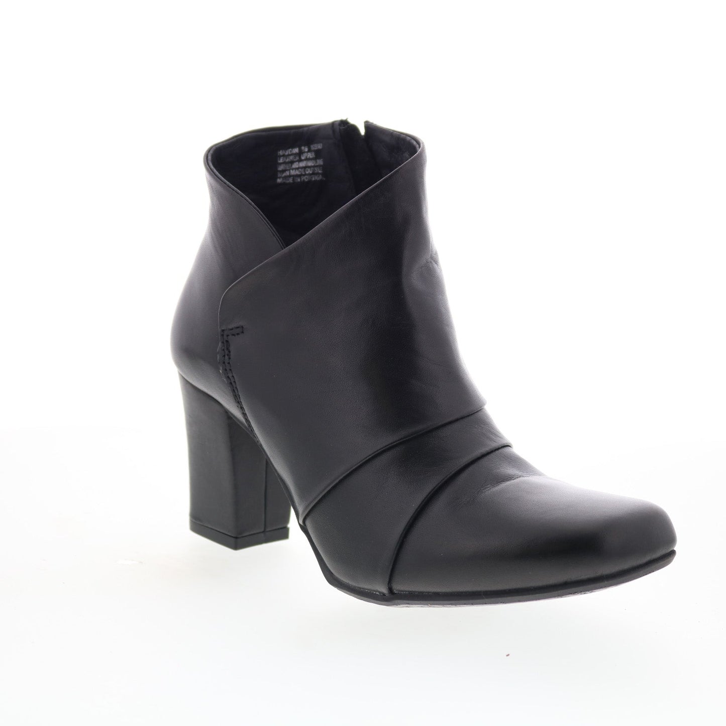Miz Mooz Haydin Womens Black Leather Zipper Ankle & Booties Boots