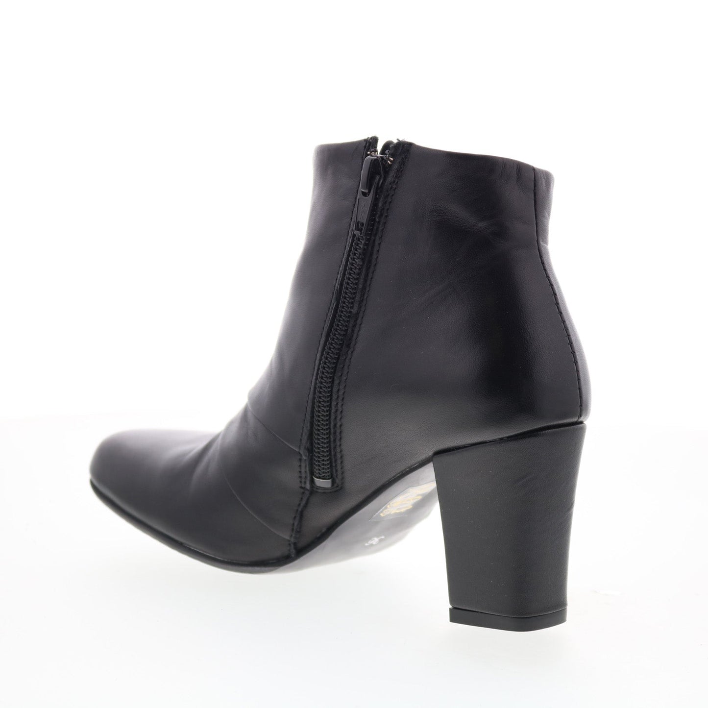 Miz Mooz Haydin Womens Black Leather Zipper Ankle & Booties Boots