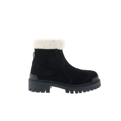Miz Mooz Hessy Womens Black Suede Zipper Casual Dress Boots