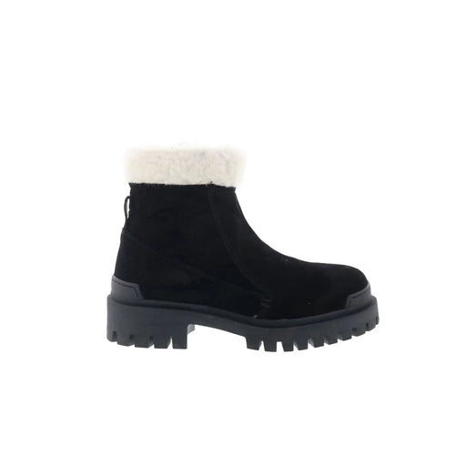 Miz Mooz Hessy Womens Black Suede Zipper Casual Dress Boots