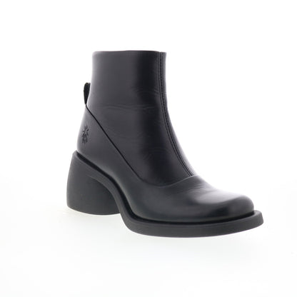 Fly London Hint HINT003FLY-000 Womens Black Leather Ankle & Booties Boots