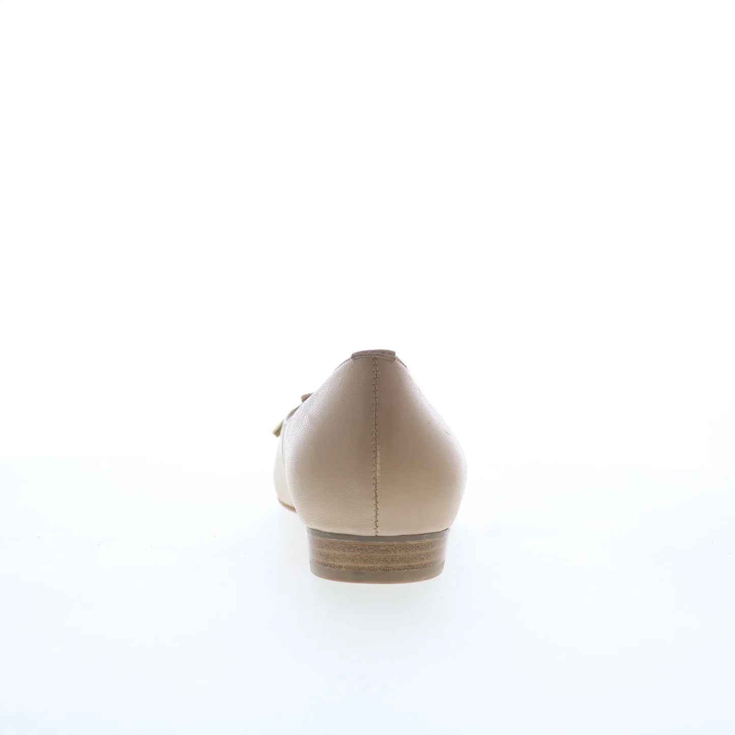 Trotters Honesty T2241-130 Womens Beige Leather Slip On Ballet Flats Shoes