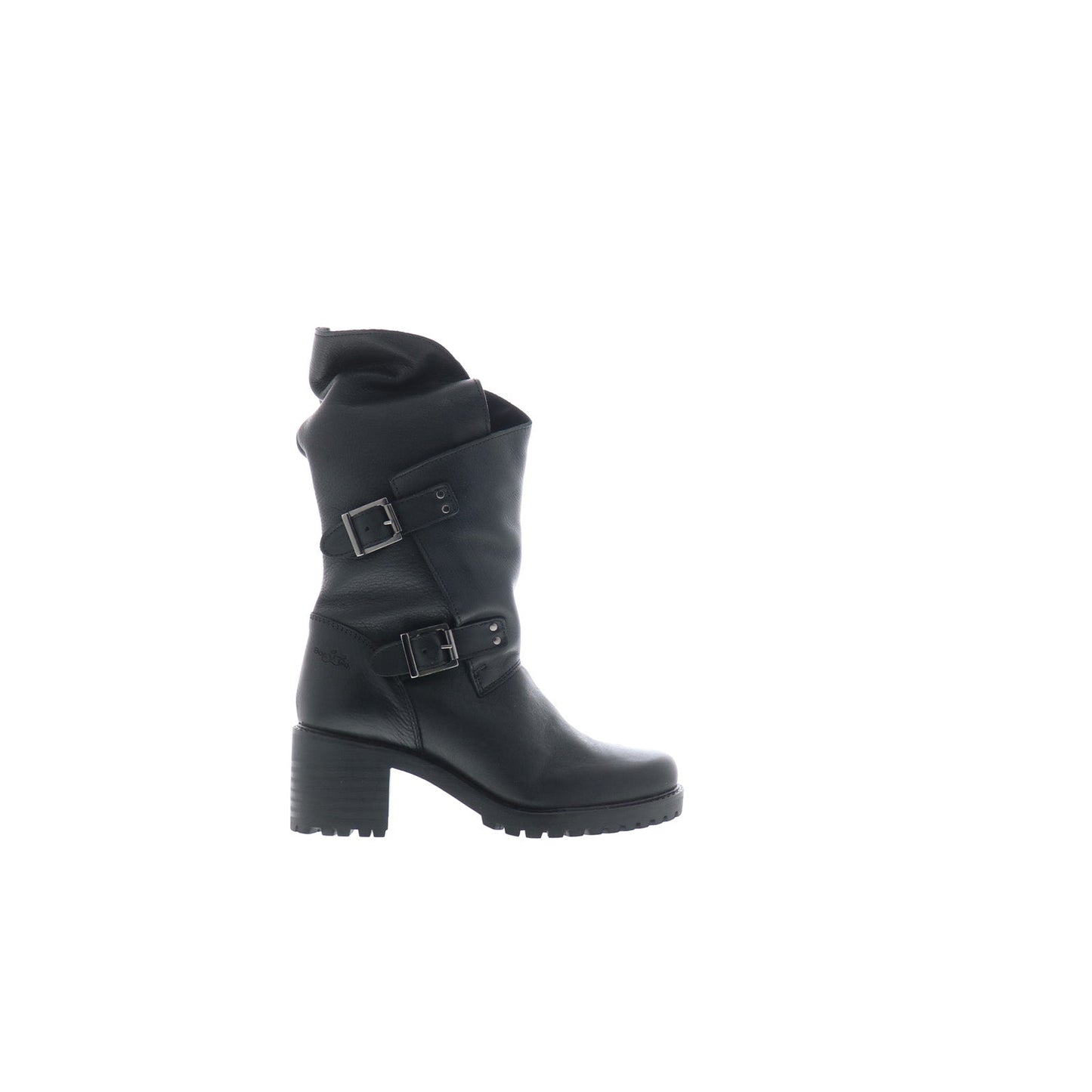Bos. & Co. Irene Womens Black Leather Zipper Casual Dress Boots