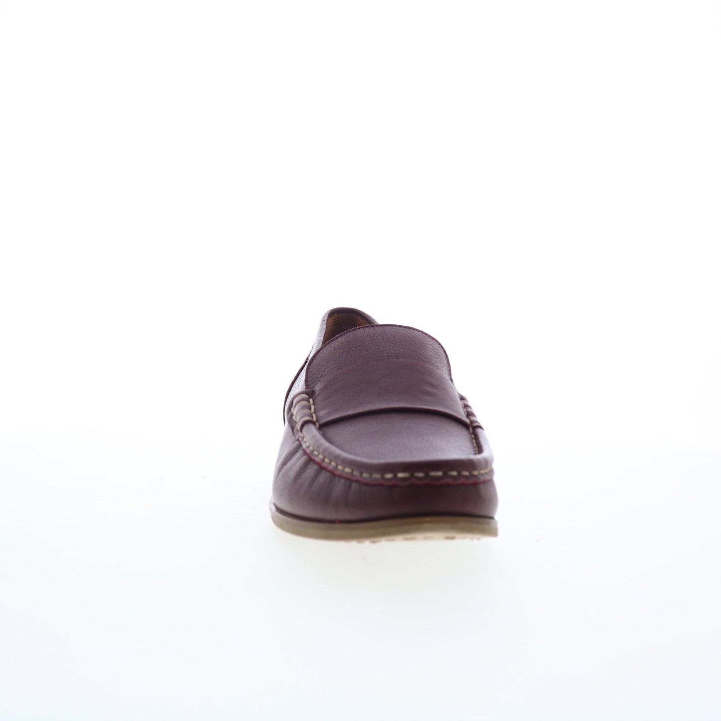 Miz Mooz Issy Womens Burgundy Leather Slip On Loafer Flats Shoes