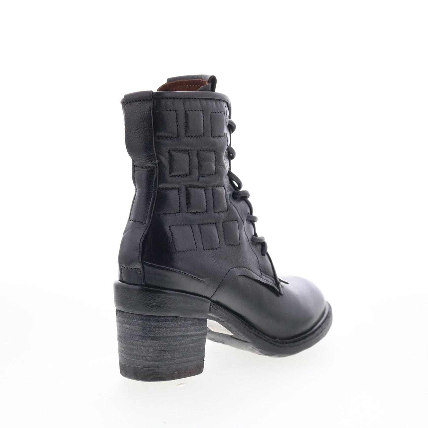 A.S. 98 Jalen Womens Black Leather Lace Up Ankle & Booties Boots