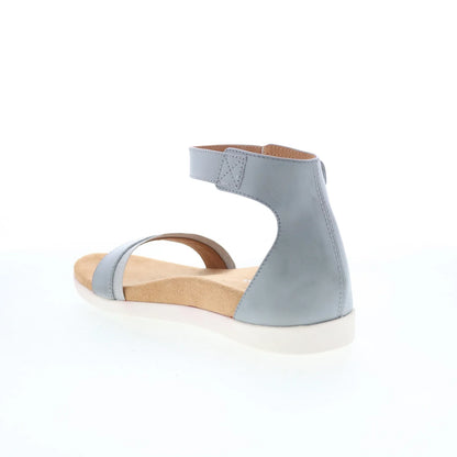 Spenco Jasmine SP1063GRY Womens Gray Leather Strap Strap Sandals Shoes