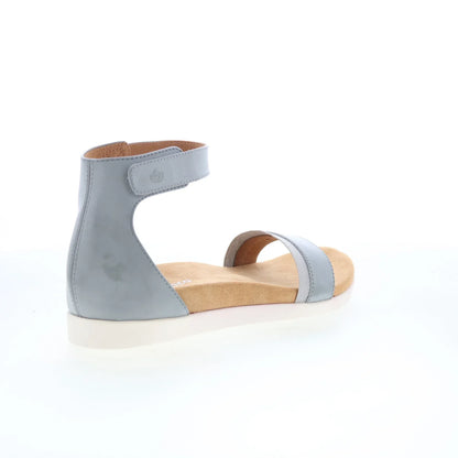 Spenco Jasmine SP1063GRY Womens Gray Leather Strap Strap Sandals Shoes