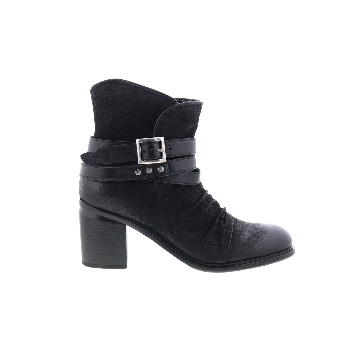 Miz Mooz Jaycee Womens Black Leather Zipper Ankle & Booties Boots