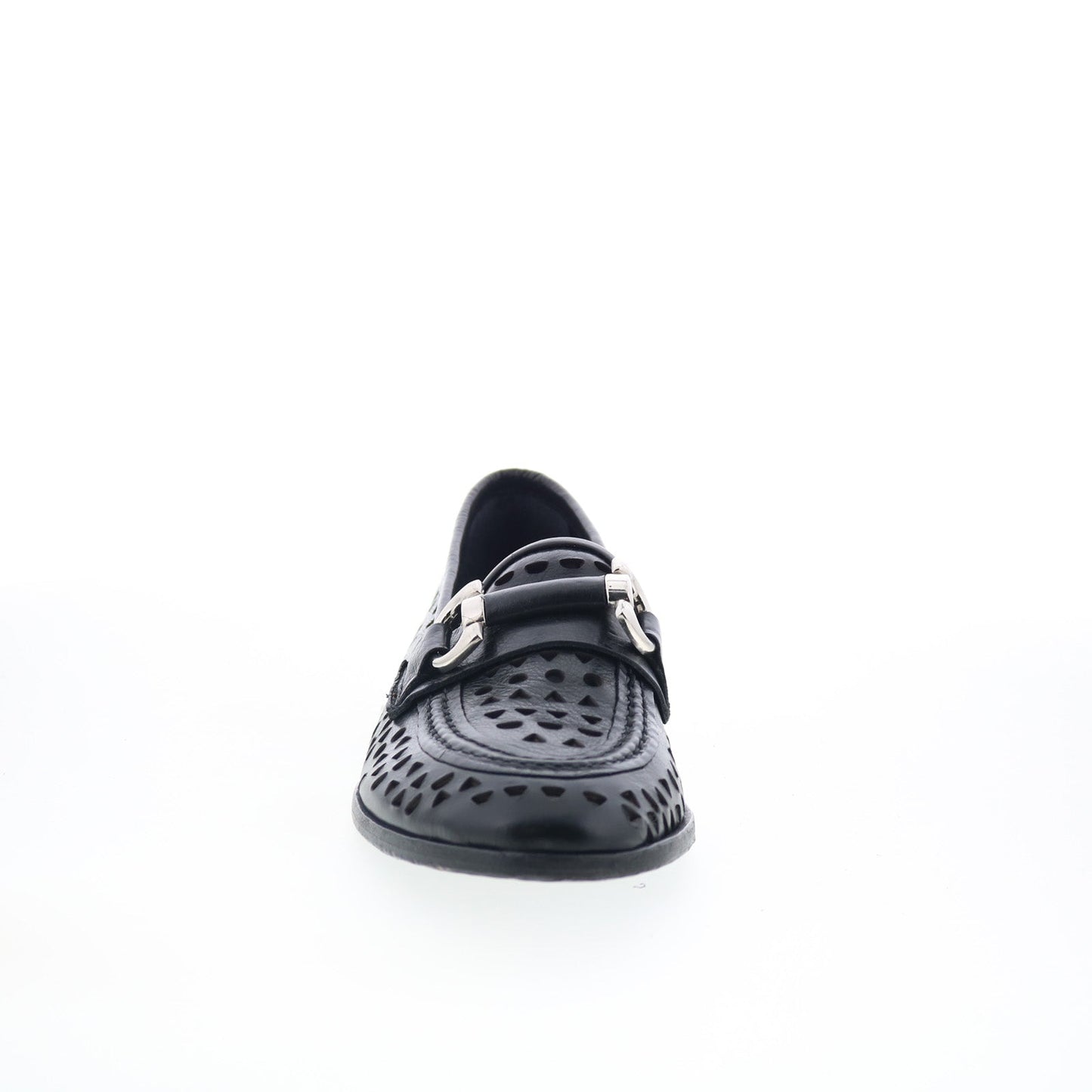 A.S. 98 Jorge Womens Black Leather Slip On Loafer Flats Shoes