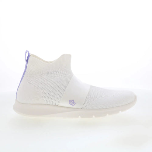 Spenco Karma Deluxe SP1196WHT Womens White Mesh Slip On Casual Dress Boots