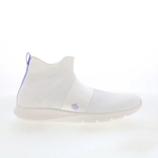 Spenco Karma Deluxe SP1196WHT Womens White Mesh Slip On Casual Dress Boots
