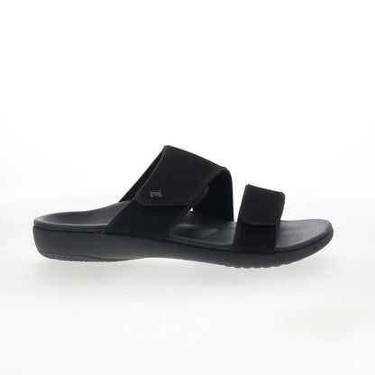 Spenco Kholo Nuevo SP1064BLK Womens Black Synthetic Slides Sandals Shoes