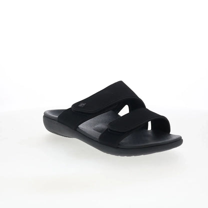 Spenco Kholo Nuevo SP1064BLK Womens Black Synthetic Slides Sandals Shoes