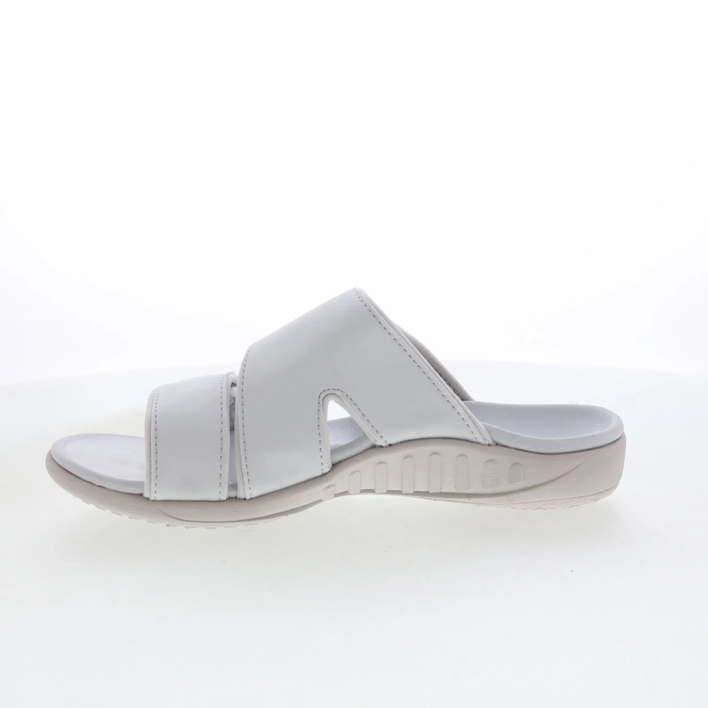Spenco Kholo Nuevo SP1064GGR Womens Gray Synthetic Slides Sandals Shoes