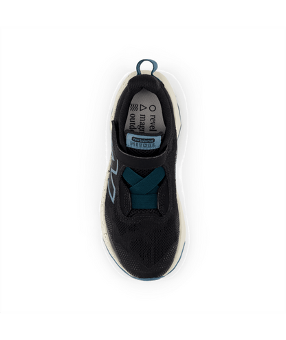 New Balance Kid's DynaSoft Nitrel Bungee Lace with Top Strap Shoe Black/Timberwolf