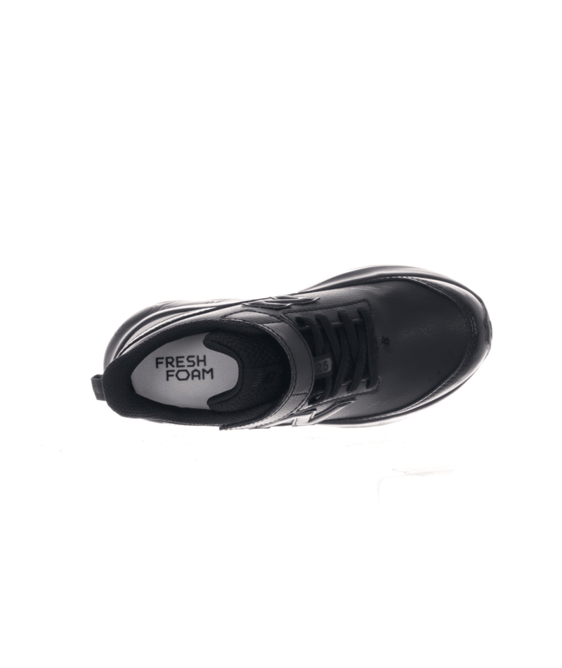 New Balance Kid's Fresh Foam Leather 625 Bungee Lace with Top Strap Shoe Black