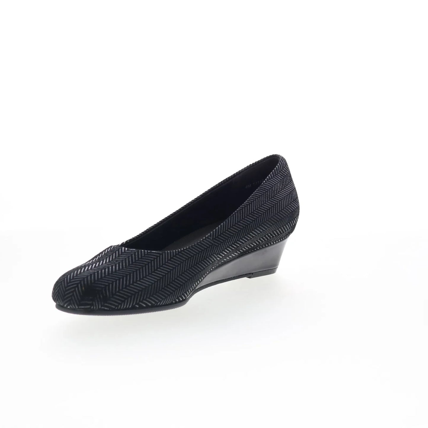 Trotters Lauren T1110-001 Womens Black Leather Slip On Loafer Flats Shoes