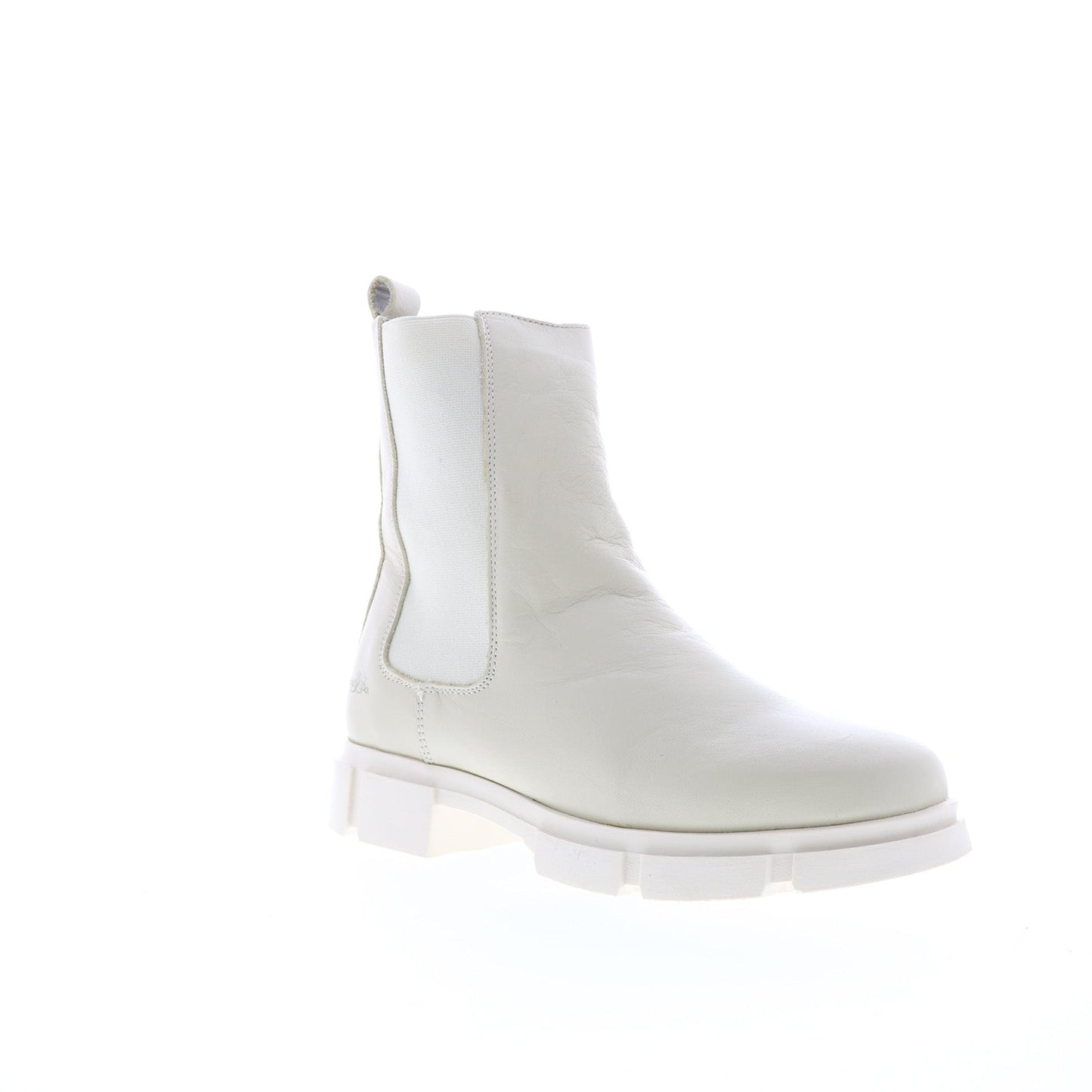 Bos. & Co. Lock Womens Beige Leather Zipper Casual Dress Boots