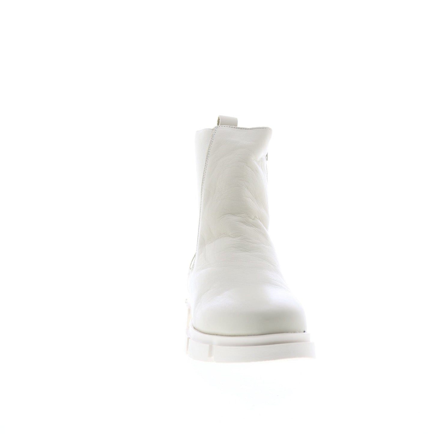 Bos. & Co. Lock Womens Beige Leather Zipper Casual Dress Boots