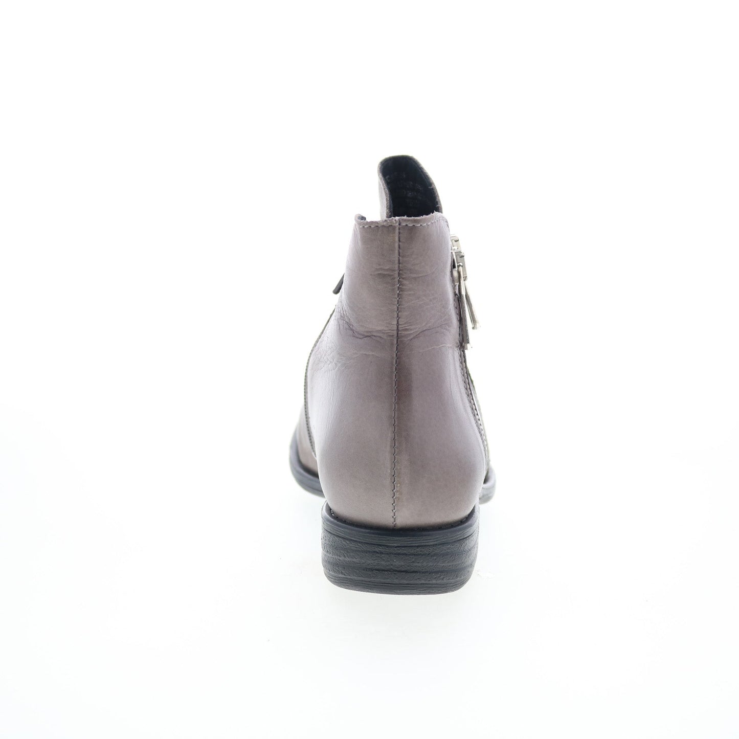 Miz Mooz Logic-EU Womens Gray Leather Zipper Ankle & Booties Boots