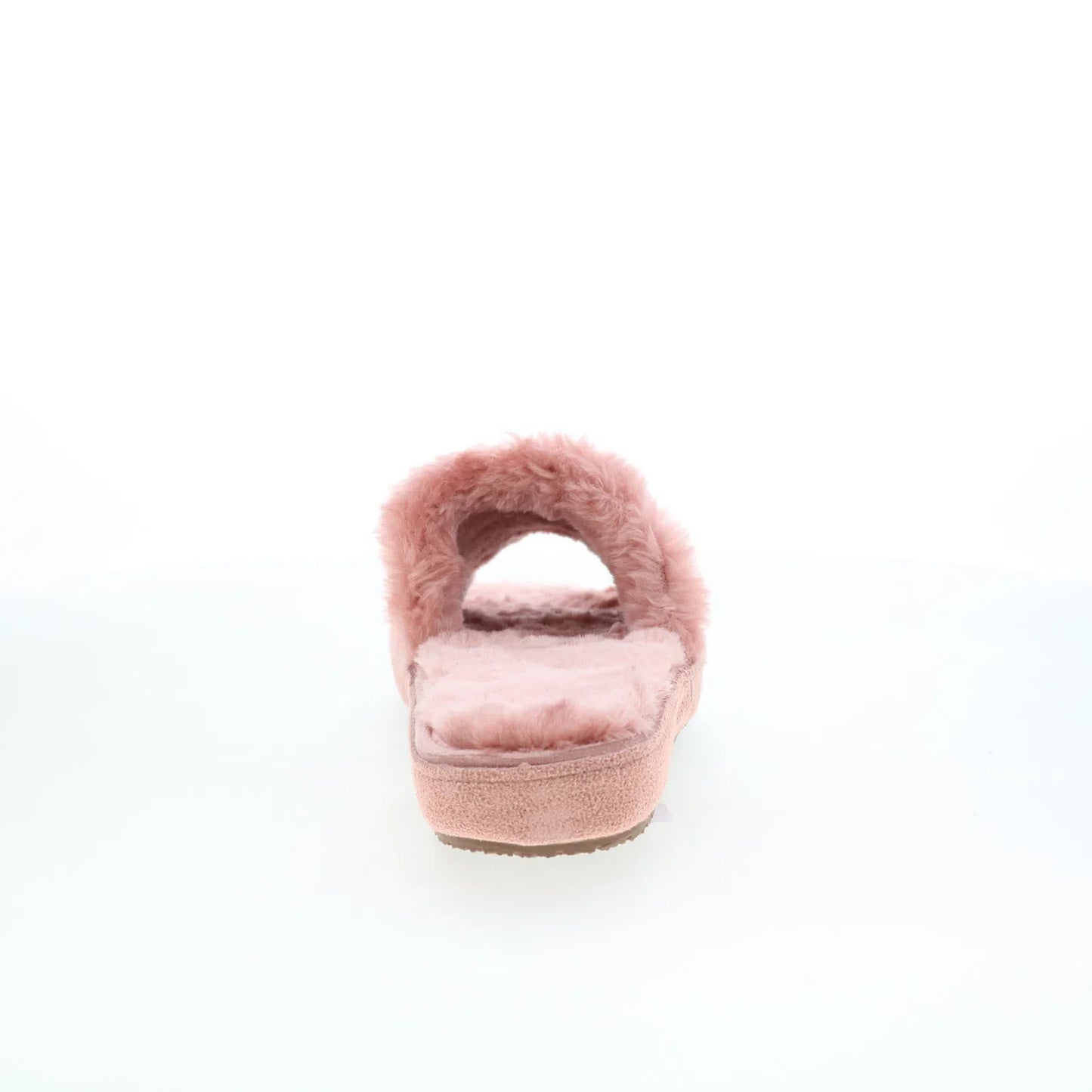 Minnetonka Loni 40993 Womens Pink Suede Slip On Slides Slippers Shoes