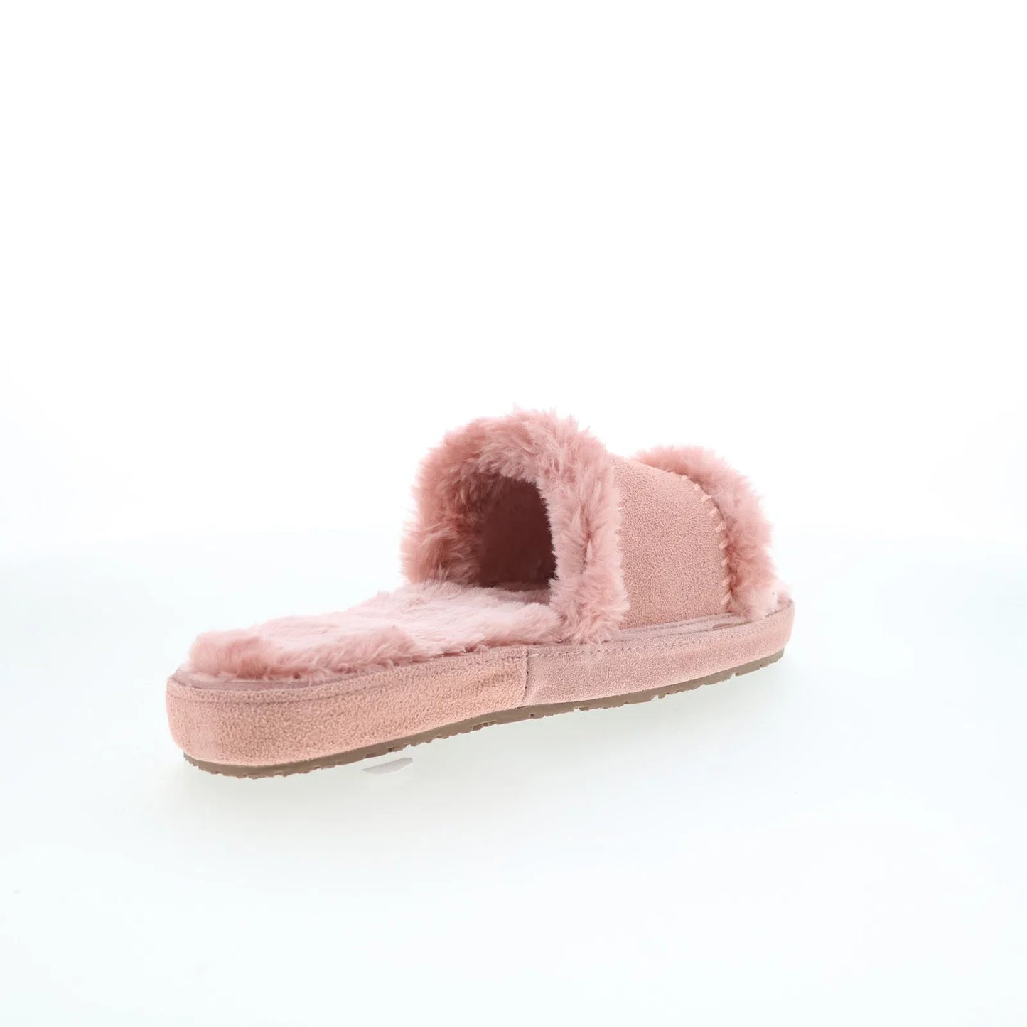 Minnetonka Loni 40993 Womens Pink Suede Slip On Slides Slippers Shoes